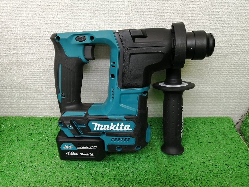 中古 makita マキタ 16mm 10.8V 充電式 ハンマドリル SDSプラス バッテリー2個 + 充電器 HR166DSMX_画像3