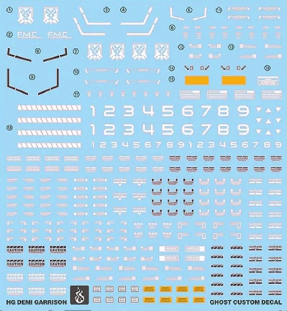 HG 1/144 デミギャリソン用水転写式デカール　他社製　ガンダム　ガンプラ　プラモデル