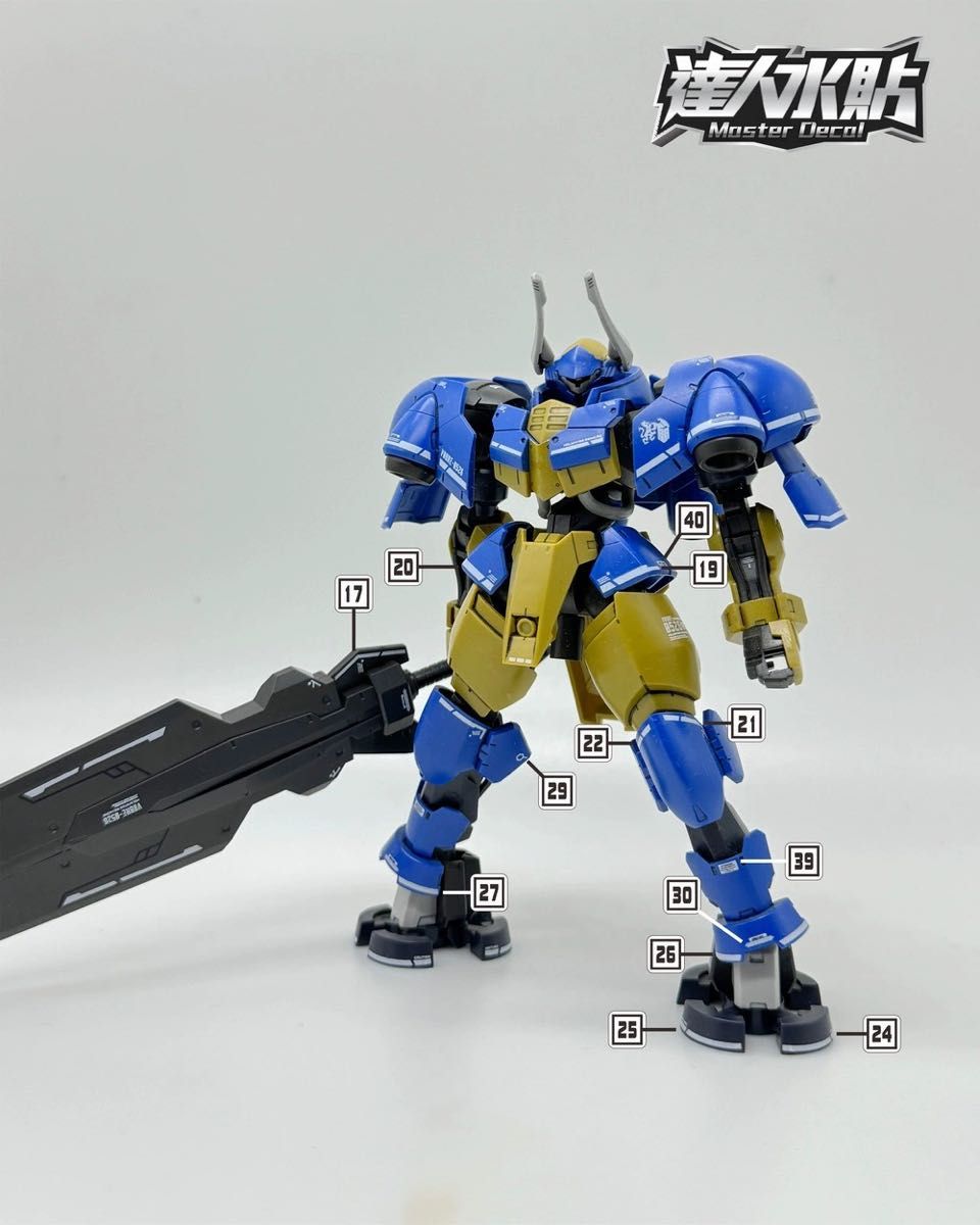 HG 1/144 鉄血のオルフェンズ　ヘルムヴィーゲ・リンカー 用水転写式デカール　他社製　ガンダム　ガンプラ　プラモデル