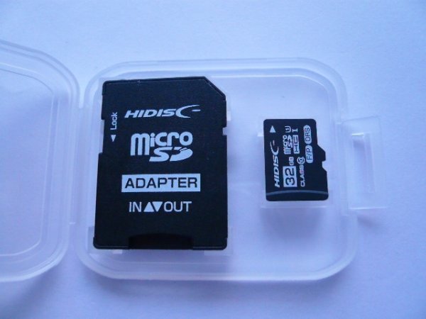 HIDISC　micro SDHCカード　32GB アダプター_画像1