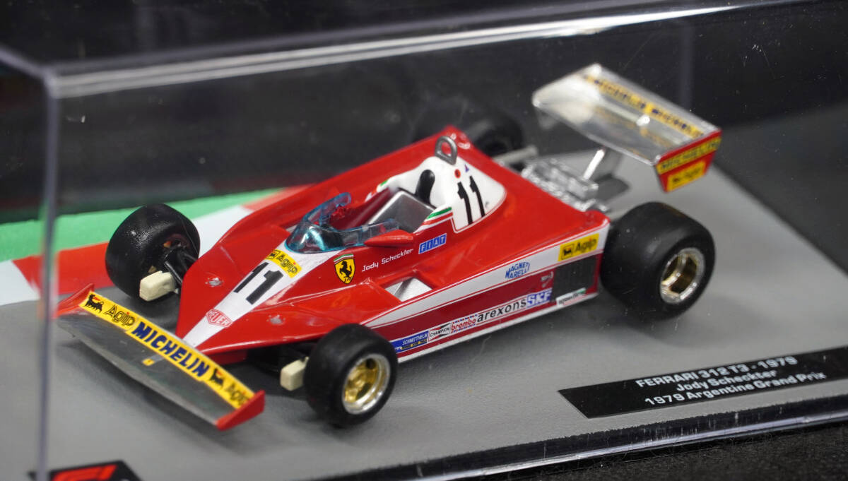 ●61　フェラーリ312T3 ♯11　ジョディ・シェクター 1979　　F1マシンコレクション1/43デアゴスティーニ 模型のみ_画像1