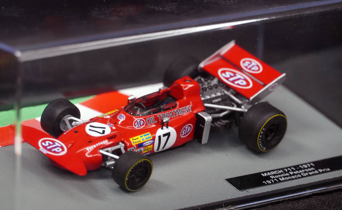 ●28　マーチ711　ロニー・ピーターソン　1971　　　F1マシンコレクション1/43デアゴスティーニ 模型のみ_画像1