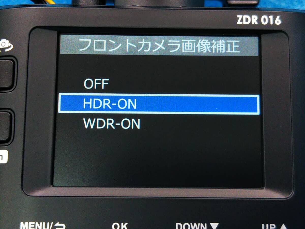 ☆コムテック ZDR016 前後2カメラドライブレコーダー フルHD録画/GPS/Gセンサー/HDR/WDR/LED式信号機対応/32GB SD付き☆005569242の画像7