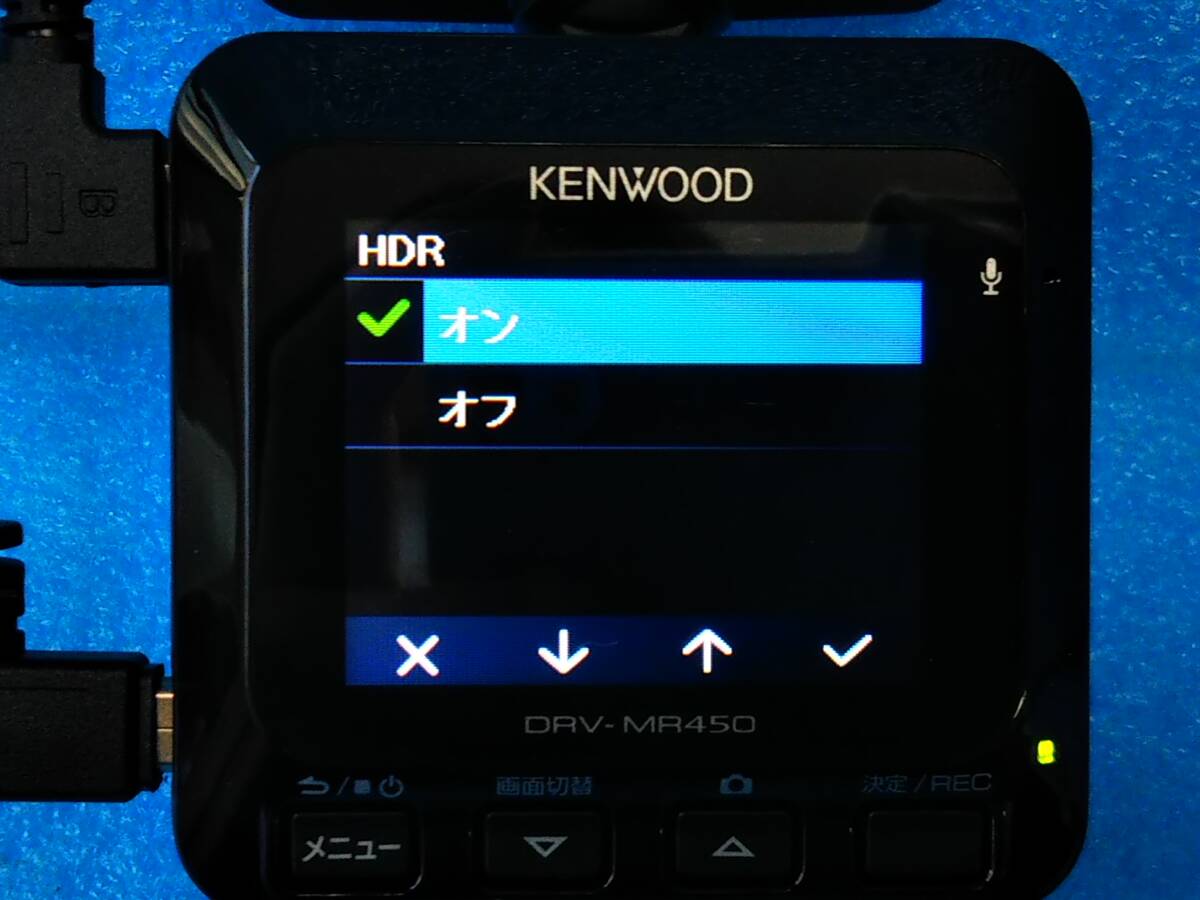 ☆2021年製 ケンウッド 前後2カメラドライブレコーダー DRV-MR450 フルHD/GPS/HDR/Gセンサー/16GB SD付☆04392241の画像8