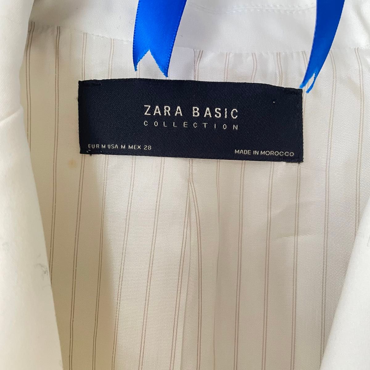 ZARA BASIC ザラベーシック　 【L】 テーラードジャケット　★新品タグ付き★  ホワイト