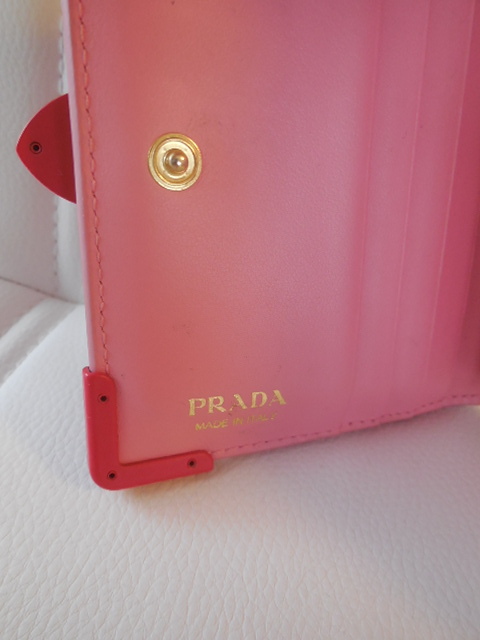 ■USED■PRADA　MILAND■ピンク■２つ折り財布■_画像6