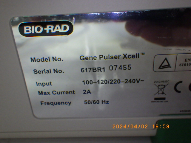 BIO-RAD エレクトロポーションシステム GENEPULSERXCELLの画像2