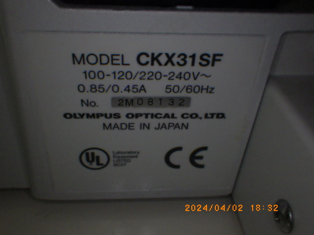 10200円 OLYMPUS 培養顕微鏡 CKX31SF - 顕微鏡 10200円 OLYMPUS 培養顕微鏡 CKX31SF - 顕微鏡