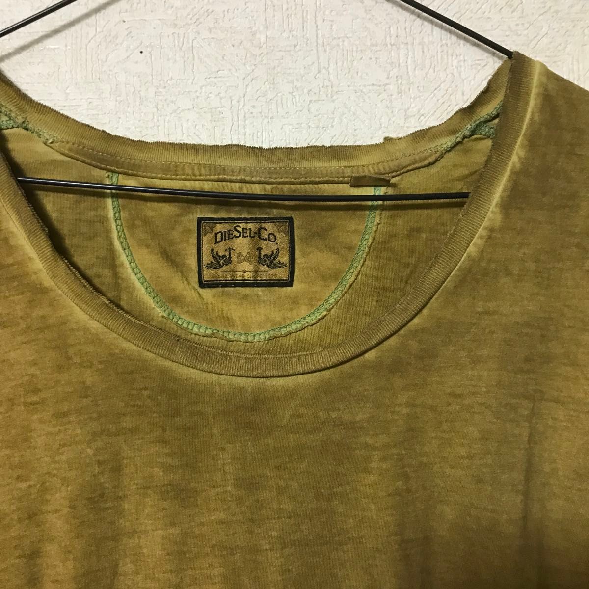 【DIESEL】ディーゼル Tシャツ 半袖 無地 ダメージ加工 ユニセックス