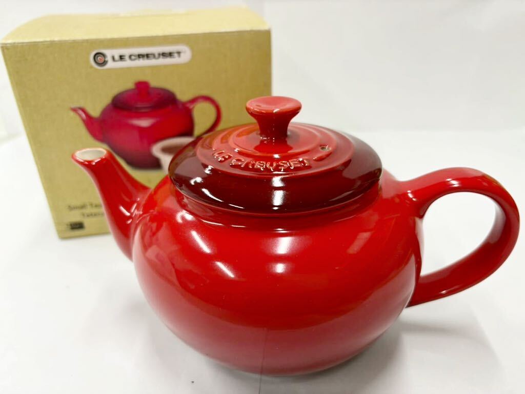 LE CREUSET ルクルーゼ ティーポット レッド 0.6L 洋食器 茶器の画像1