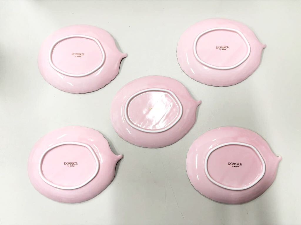 ROMANCE by MARUI 小皿 食器 ピンク 5枚セットの画像2