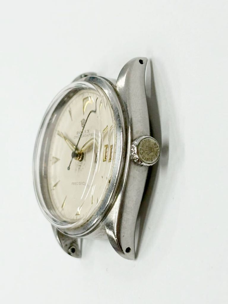 【稼働品 】ROLEX ロレックス オイスターデイト プレシジョン Ref.6094 メンズ腕時計 手巻き ケースのみ ヴィンテージ品の画像3