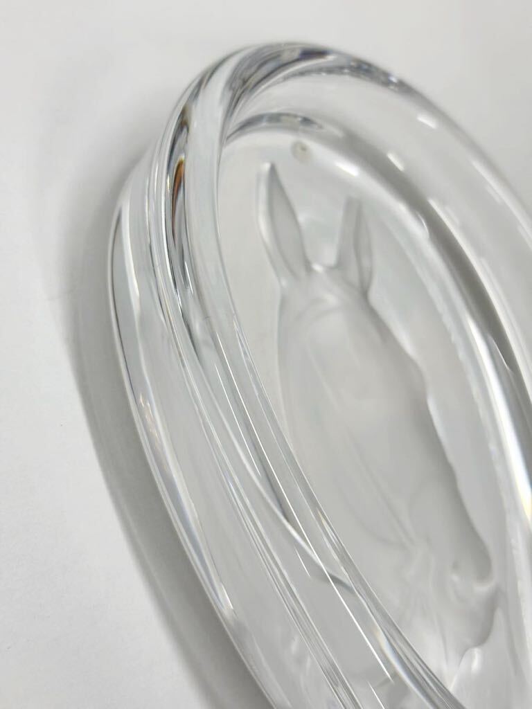ウマの灰皿 フランス 馬 CRISTAL SEVRES クリスタルセーブル ガラス の画像3