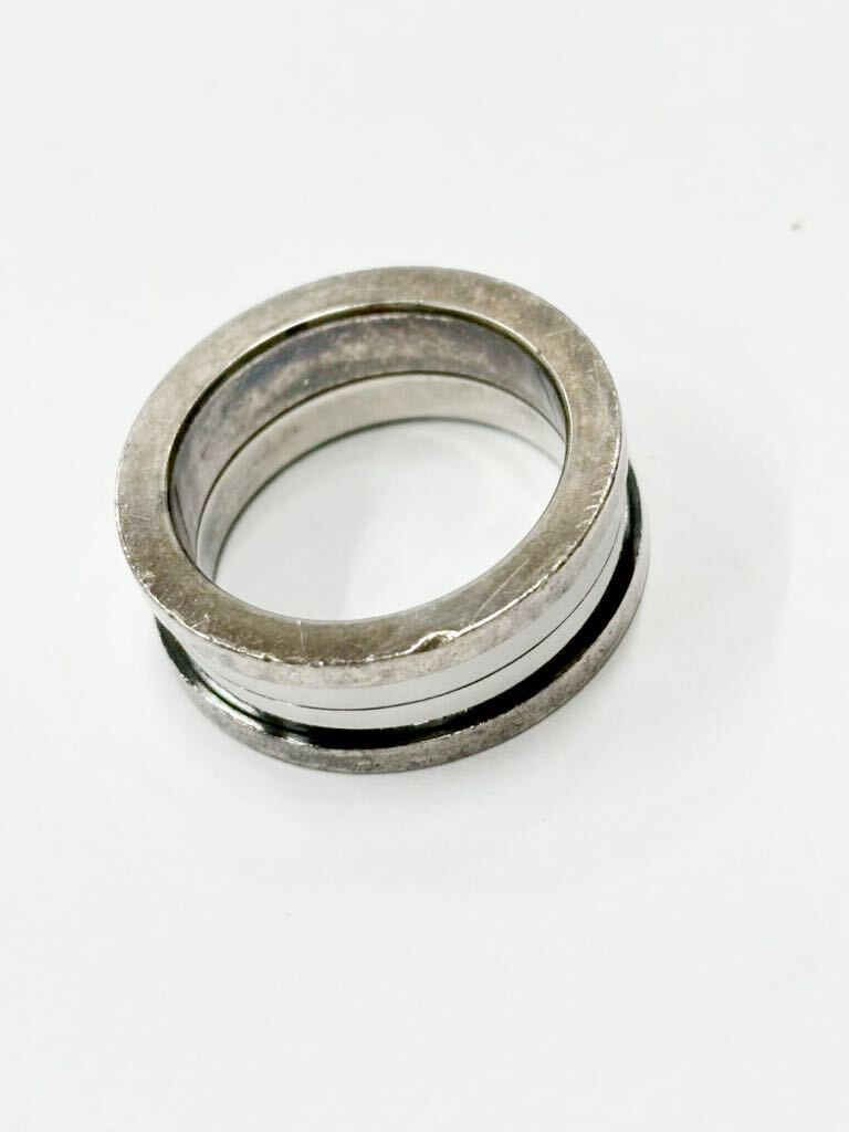cK Calvin Klein カルバンクライン 指輪 リング シルバーカラー 重量8.5gの画像7
