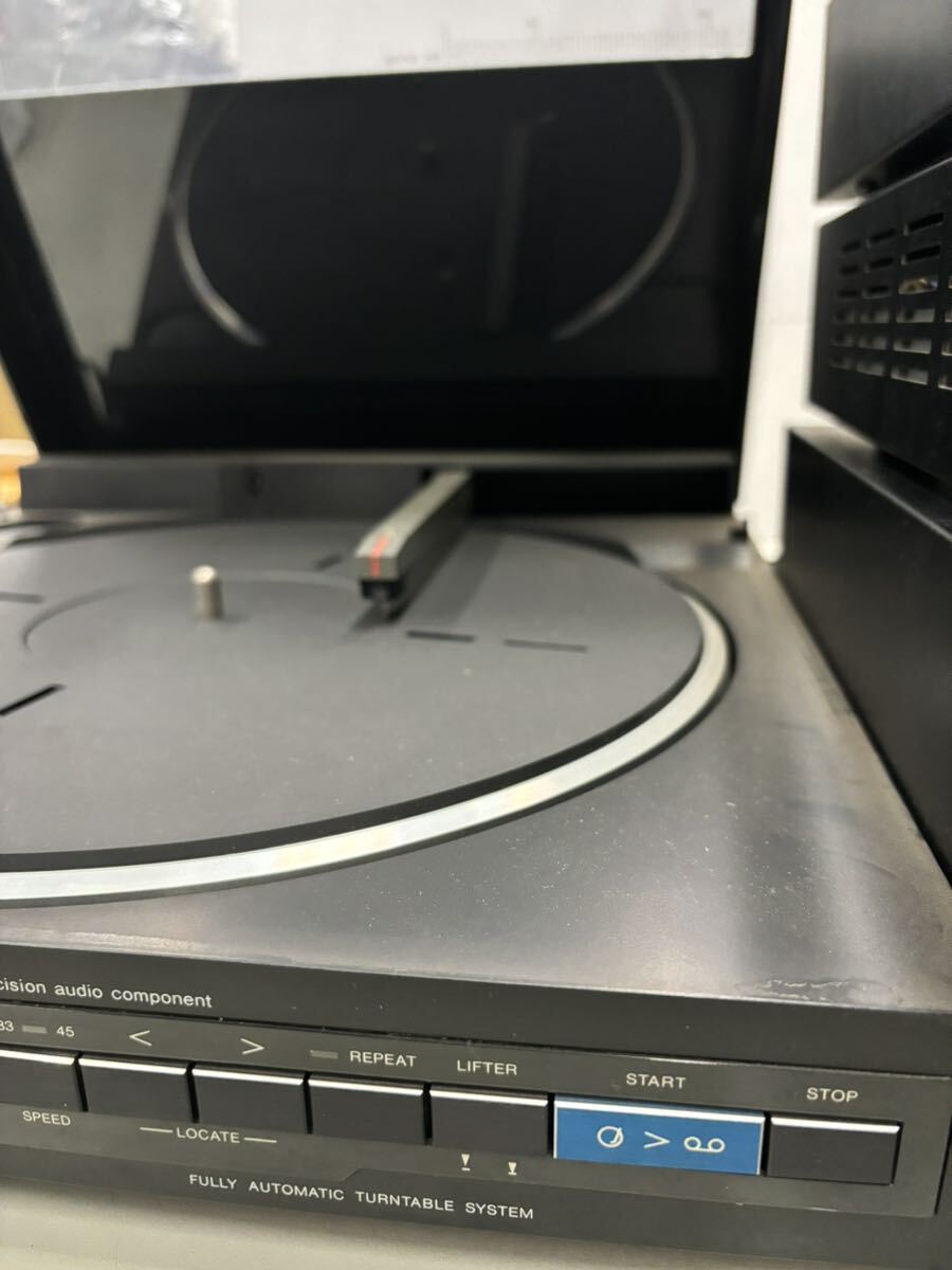 DENON デノン リニア トラッキング ターンテーブル システム DP -R25 レトロ レコードプレーヤー アンプ セット 当時物の画像7