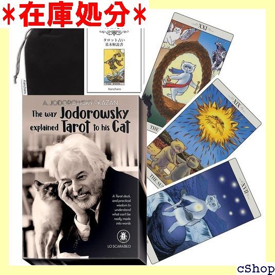 Kancharo タロットカード 22 枚 タロット占 s Cat 日本語のタロットカード基本説明書&ポーチ付き 1024_画像1