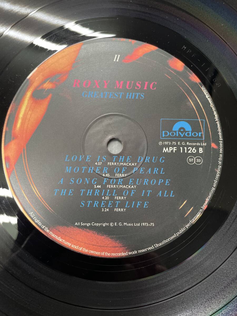 Roxy music ロキシーミュージック　ロキシー・ミュージック greatest hits グレイテスト・ヒッツ/帯付き美盤_画像9
