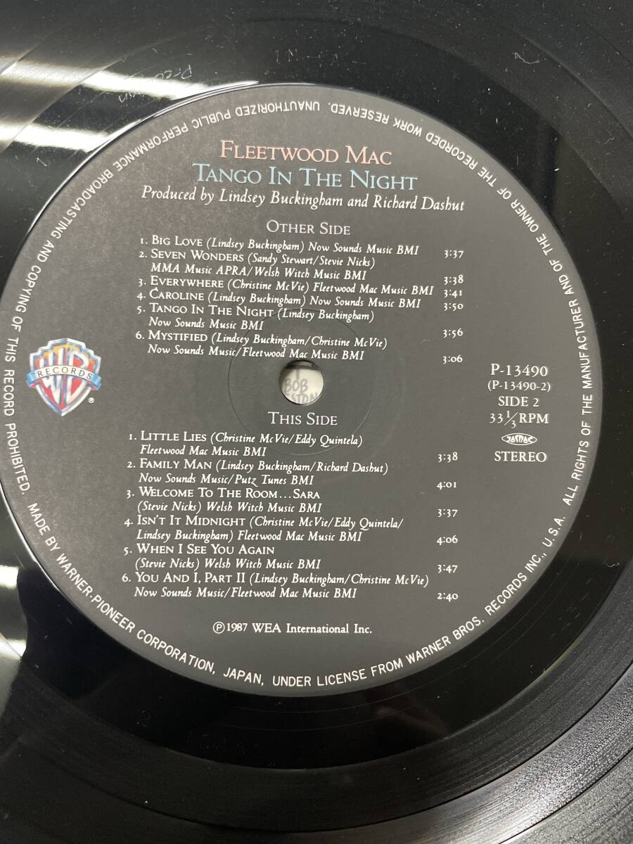 Fleetwood Mac(フリートウッド・マック)「Tango In The Night(タンゴ・イン・ザ・ナイト)帯付の画像8