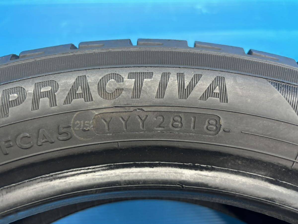 ☆個人宅可☆Y27■ヨコハマ プラクティバ YH PRACTIVA BP01 165/55R15 4本 2018年製造 6～7分山位 点検済の画像8