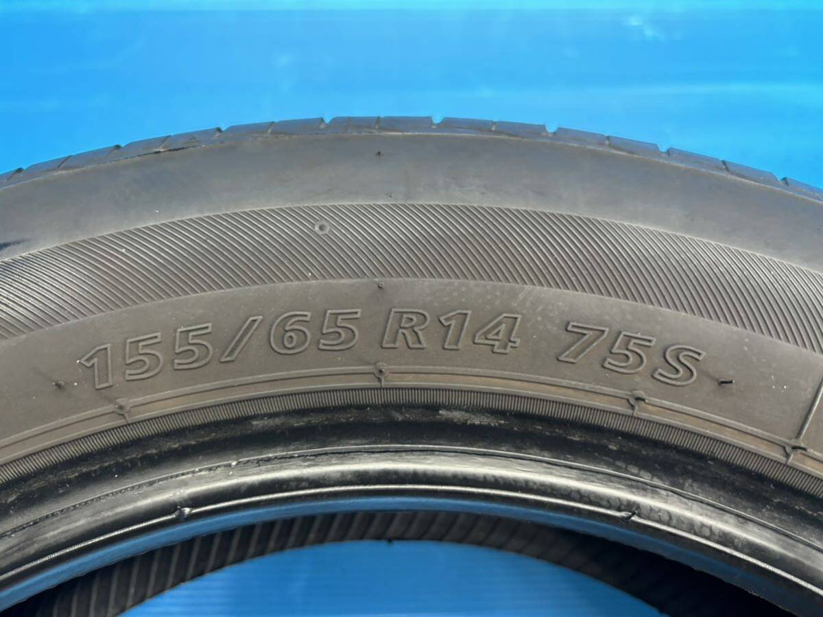 ☆個人宅可☆即決B21◆ブリヂストン ネクストリー BS ECOPIa NEXTRY 155/65R14 2本 2020年製造 5～6分山位 点検済の画像6