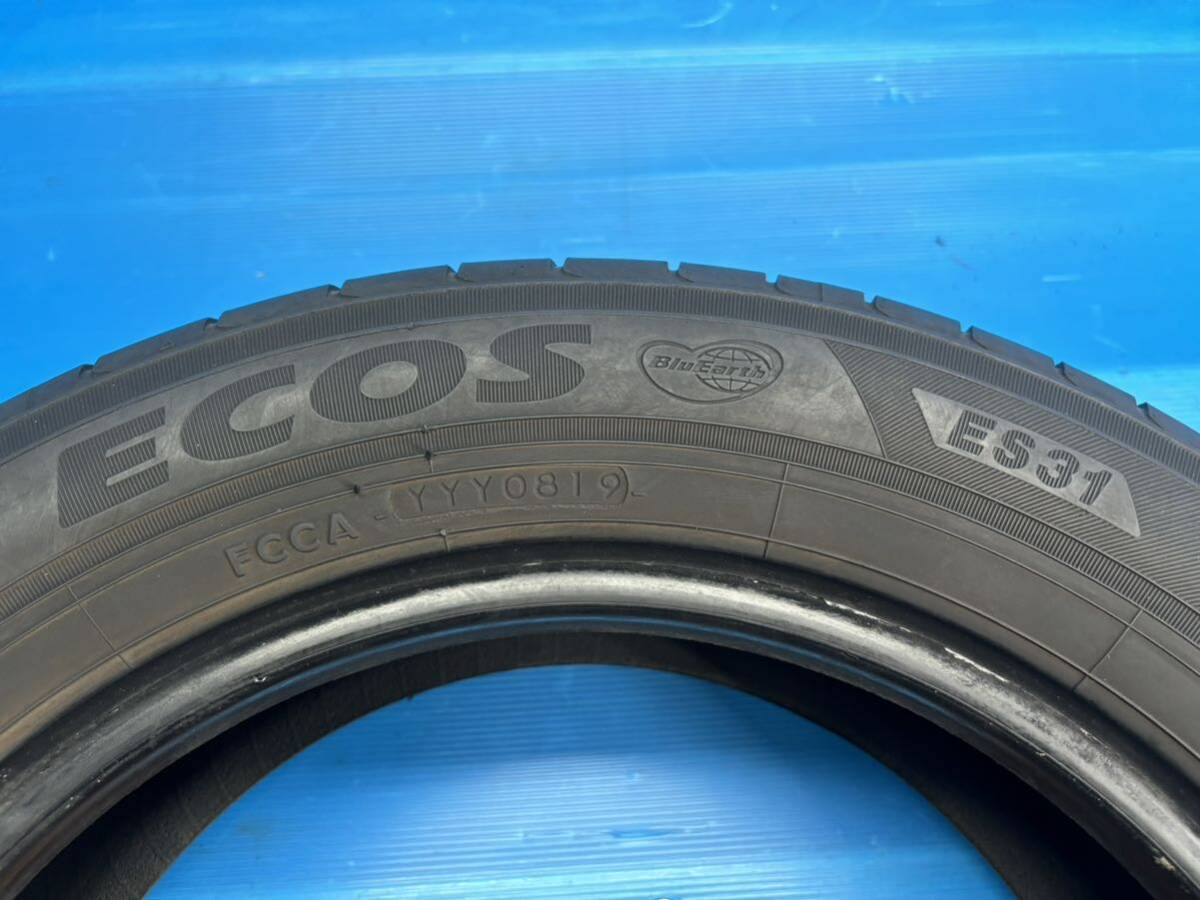 ☆個人宅可☆Y27■ヨコハマ エコス YH ECOS ES31 185/60R15 4本 2019年製造 6～7分山位 点検済_画像6