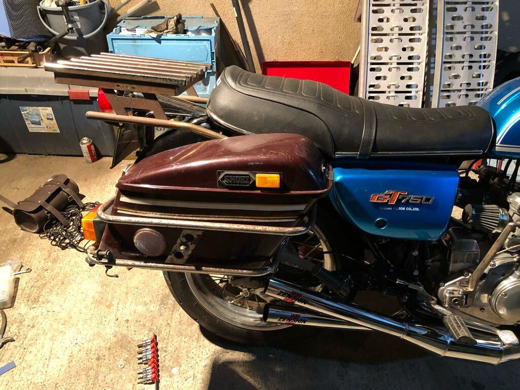 gt750 リアキャリア　スズキ　当時物　キャリア　荷台_画像5