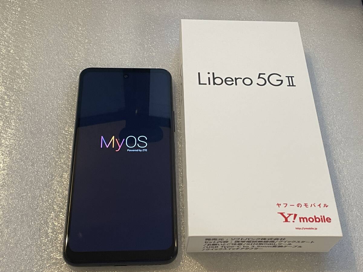 【送料無料】Libero 5G II 　ブラック　SIMフリー　Android12にバージョンアップ済、美品　箱・備品込み_画像1