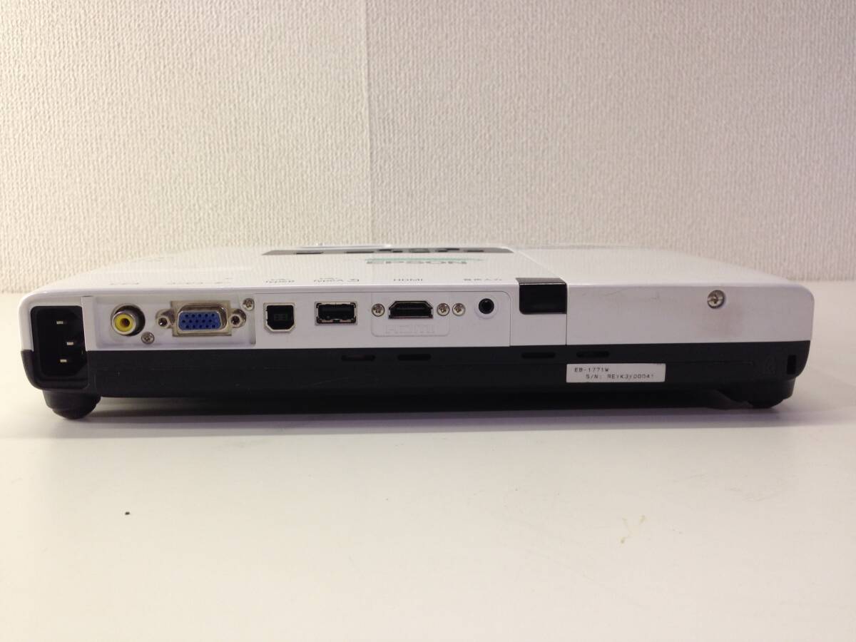 H6 EPSON LCDプロジェクター EB-1771W  2012年製の画像4