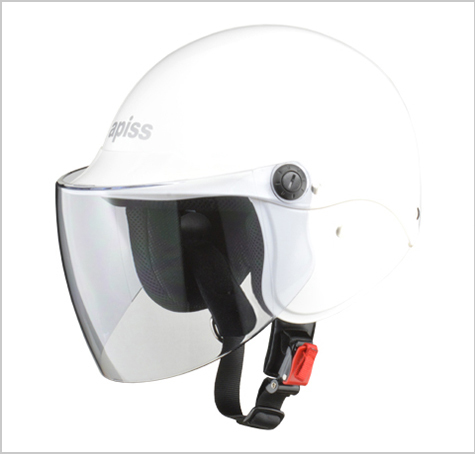 セミジェットヘルメット　 apiss AP-603　ホワイト　フリー(57～60cm未満)サイズ　AP-603 WH リード工業_画像1