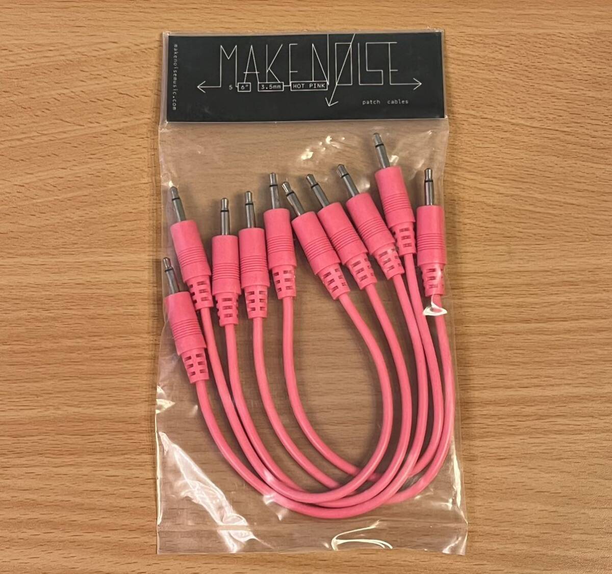 Make Noise patch cable pink patch cable 15cm 5ps.@ new goods unopened modular Synth euro rack 
