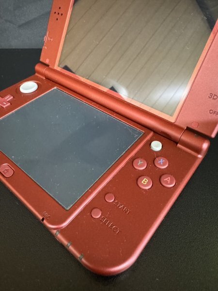 Nintendo Newニンテンドー3DS LL メタリックレッド 箱付き アダプター付き RED-001の画像5