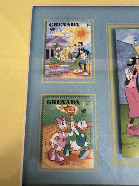  Disney stamp guarantee Lee picture frame entering stamp Games of XXIV Olympiad