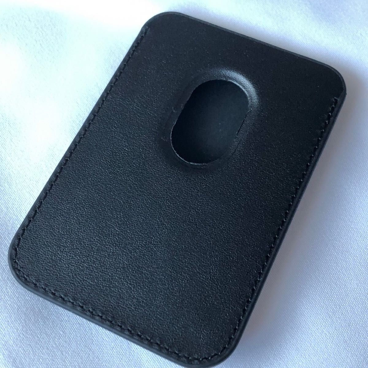 ブラック マグセーフ MagSafe ウォレット 磁気レザーカードクリップ  カードケース 名刺入れ iPhone