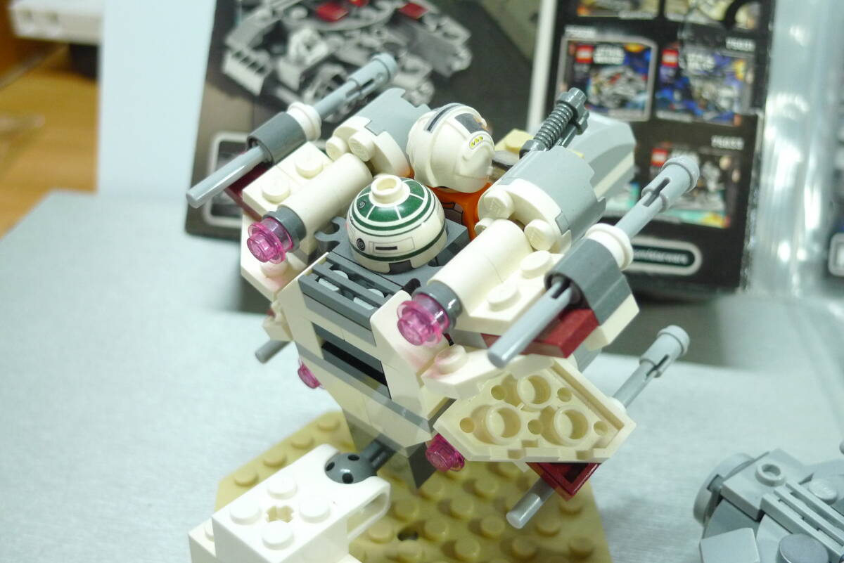 LEGO Lego Звездные войны микро Fighter zX Wing Fighter . millenium Falcon 2 комплект б/у товар 