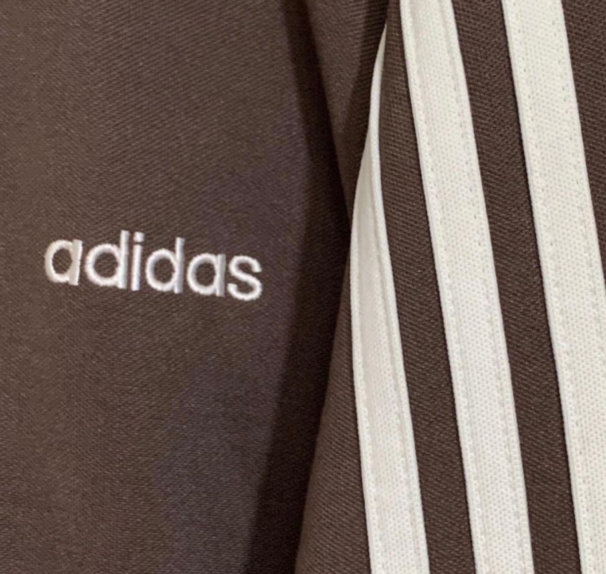 adidas アディダストラックジャケット リニアロゴ ブラウン 茶 adidas アディダストラックジャケット リニアロゴ ブラウン 茶