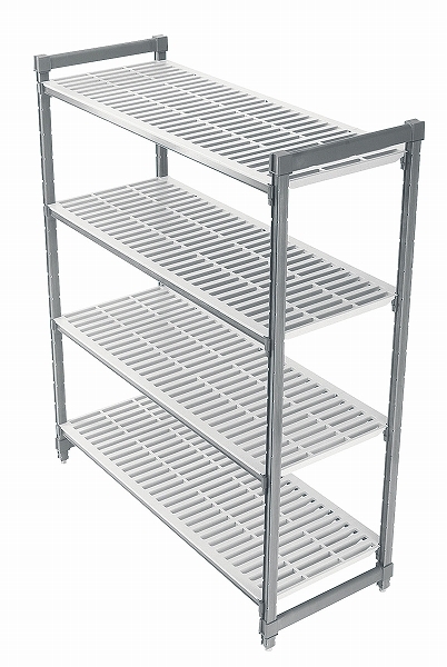 CAMBRO(キャンブロ) 固定用カムシェルビングセット カムシェルビングエレメンツシリーズ 540×760×H2140 4段 ベンチ型 ESU213084(DKY6218)