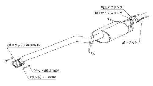 柿本改 センターパイプ NCP370 ニッサン セレナ CBA,DBA-NC25 MR20DE NA 4WD(AWD) CVT 2000cc 2005年05月～2010年03月_画像2