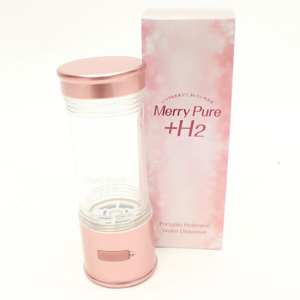 HIRO ポータブル水素生成器 Merry Pure ＋H2 ピンクゴールド いつでも出来立て、おいしい水素水 HB-NT001P_画像6