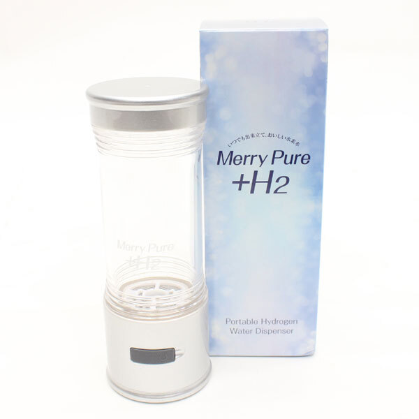 HIRO ポータブル水素生成器 Merry Pure ＋H2 シルバー いつでも出来立て、おいしい水素水 HB-NT001S_画像6