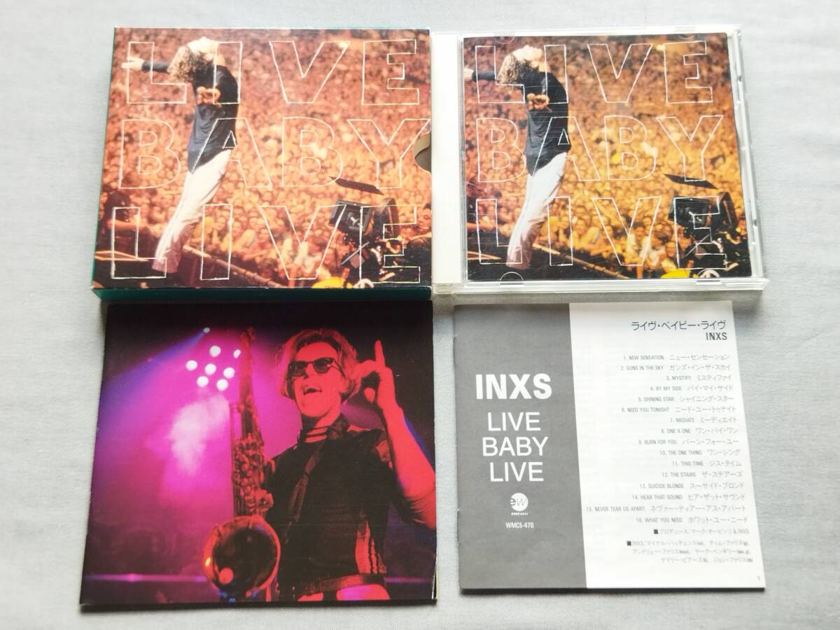 4421o 即決有 中古CD 32頁超豪華ブックレット付限定盤 INXS 『Live Baby Live』 インエクセス/ライヴ・ベイビー・ライヴ Michael Hutchence_画像1