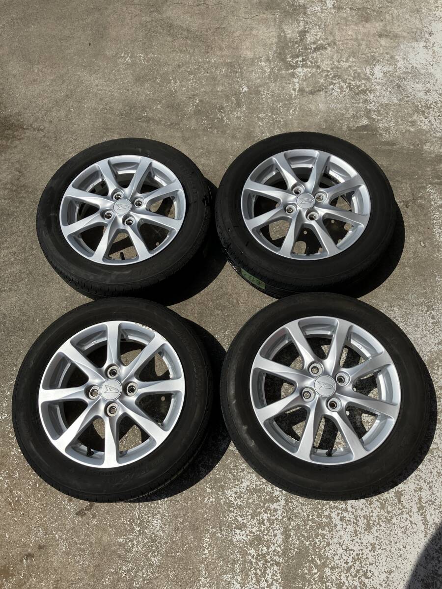 ダイハツ純正 タント取外し ホイールタイヤセット ブリジストンNEXTRY 155/65R14 溝4.1mm（204-012）_画像1