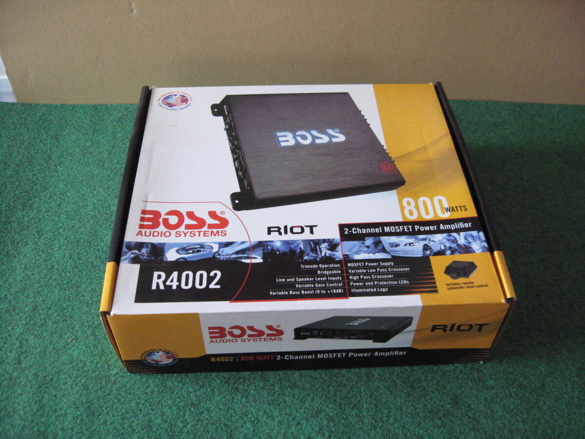 BOSS 2channel ２チャンネル メインアンプ R-4002 車載用 オーディオ 12v用の画像1
