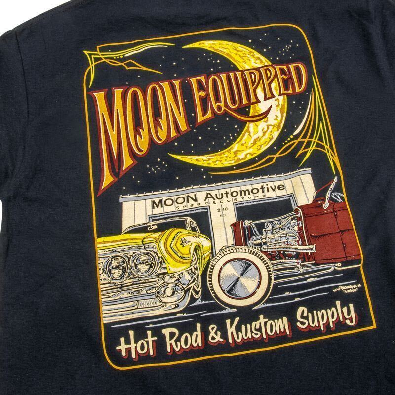 Sサイズ 送料込み MOON Automotive ガレージ Tシャツ MOONEYES Tシャツ ムーンアイズ ブラック black 黒 オートモーティブ_画像6