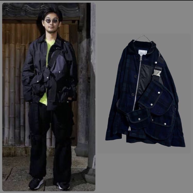 Yahoo!オークション - 2020年サカイ 変形デザインジャケット sacai Yahoo!オークション - 2020年サカイ 変形デザインジャケット sacai