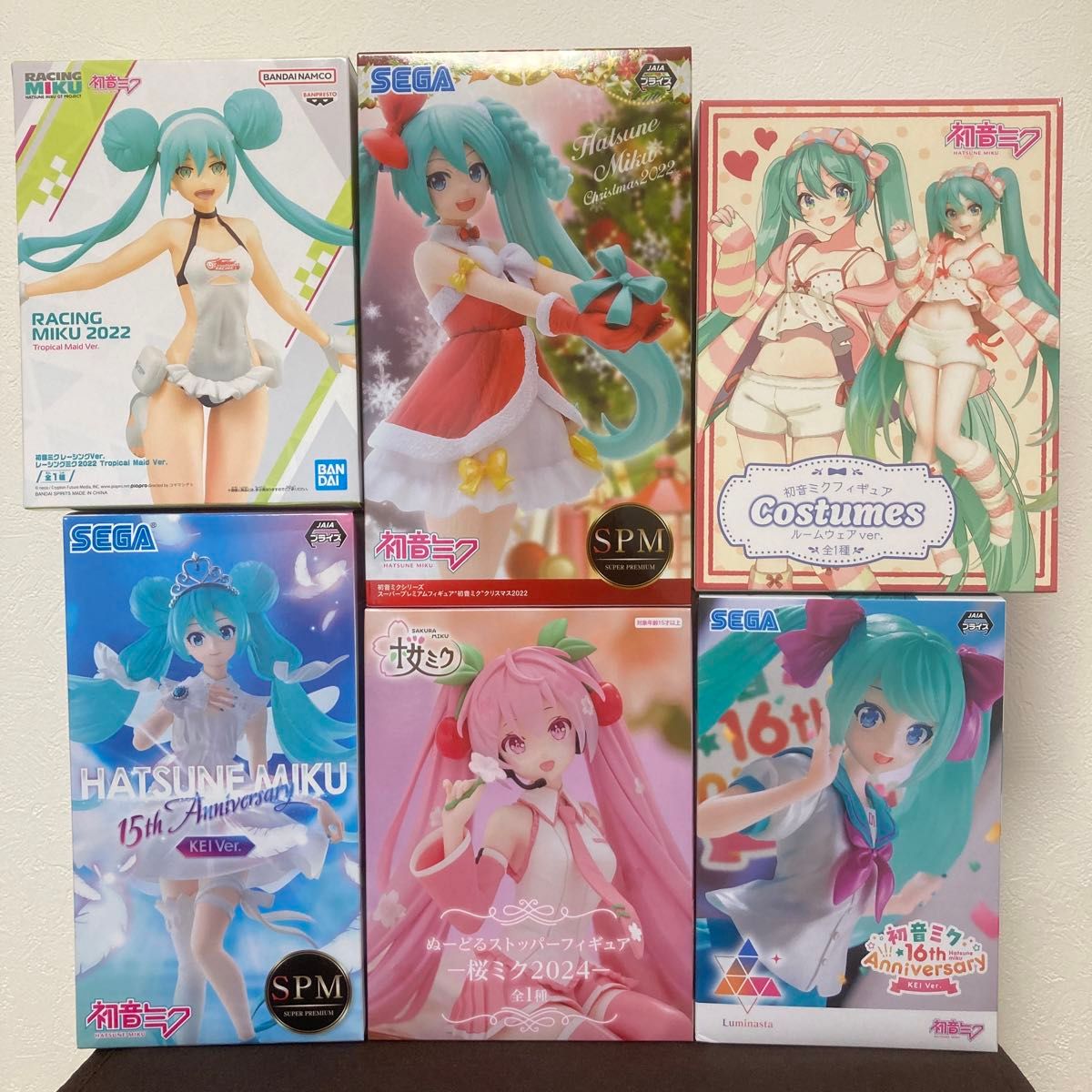 【新品・未開封】初音ミク フィギュア 6体セット　