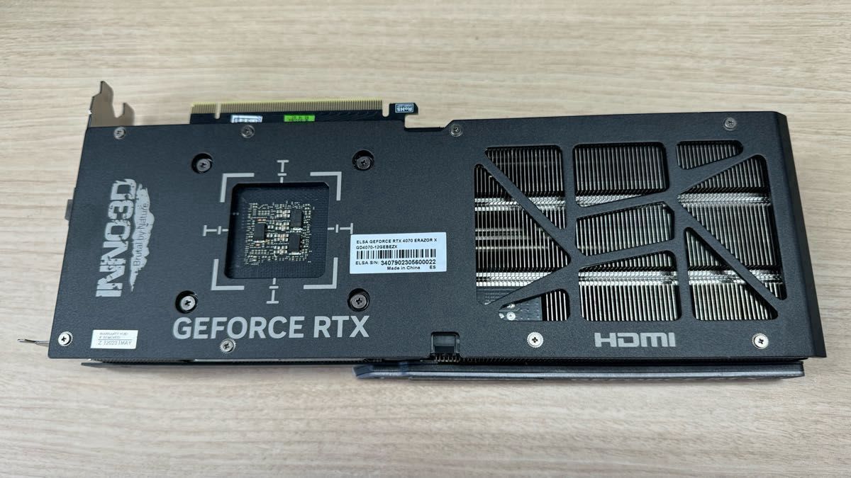 ELSA GeForce RTX 4070 ERAZOR X 中古