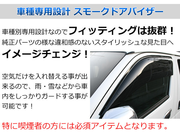 トヨタ ライズ A200A A210A ダイハツ ロッキー A200S A210S スモークドアバイザー 4P セット 車種設定_画像6