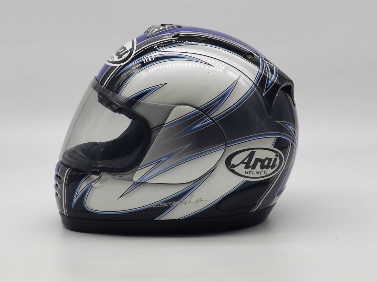 Arai アライ SUPER RAPIDE SR ラパイド-SR スパイラル 白/青 Arai アライ SUPER RAPIDE SR ラパイド-SR スパイラル 白/青