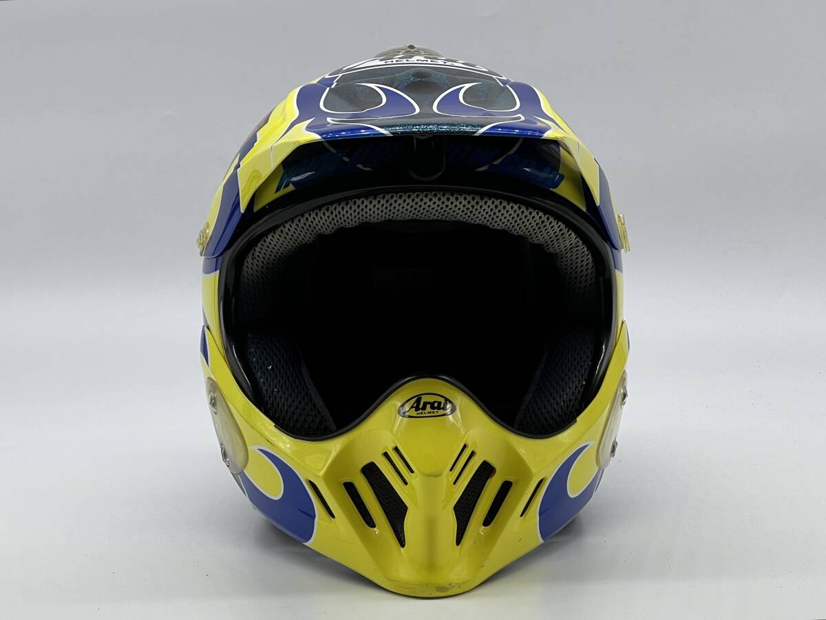 Arai アライ MX-III イエロー MX-3 フルフェイスヘルメット XLサイズ 塗装品の画像3