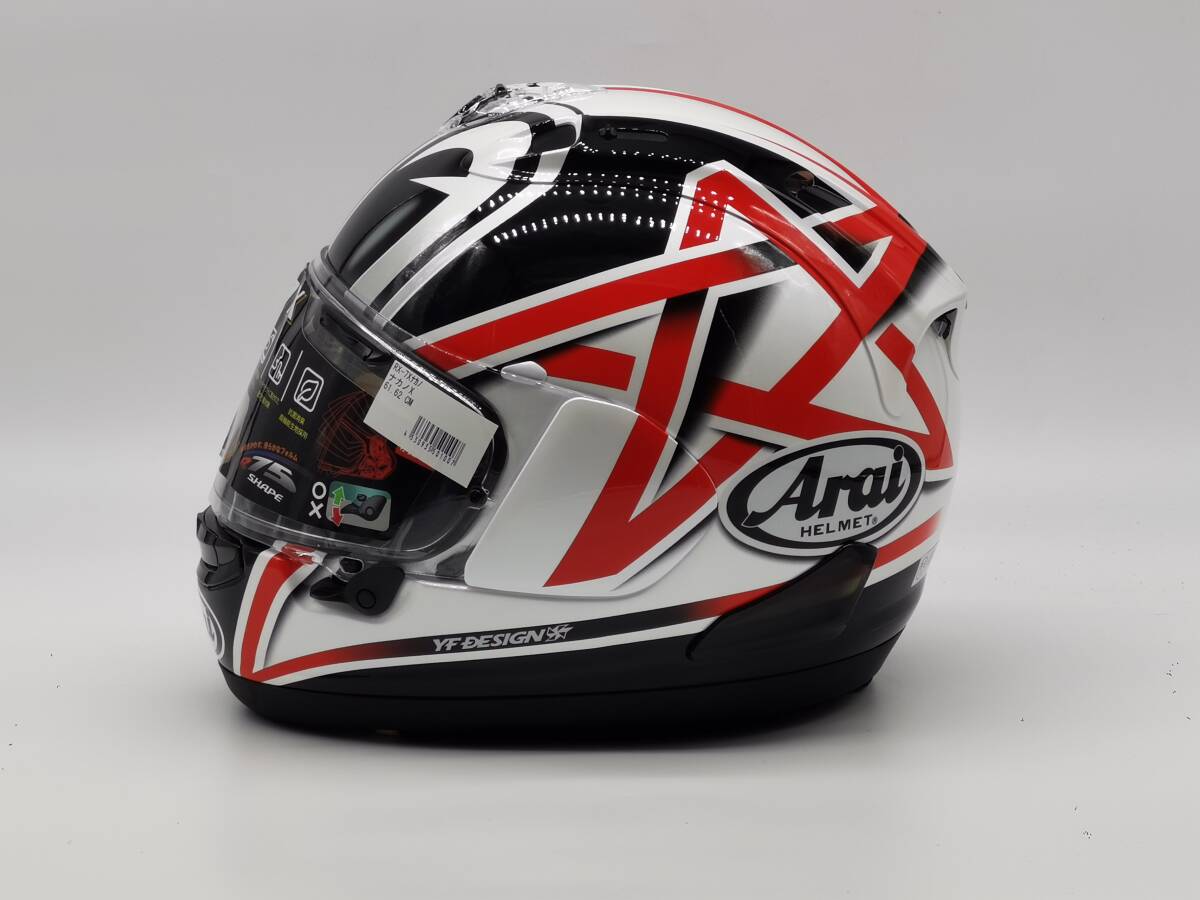 Arai アライ RX-7X Nakano-X 中野真矢 ナカノX RX7X フルフェイスヘルメット XLサイズの画像6